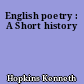 English poetry : A Short history