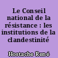 Le Conseil national de la résistance : les institutions de la clandestinité