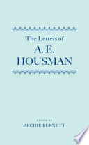 The letters of A. E. Housman : Volume 2