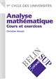 Analyse mathématique : cours et exercices