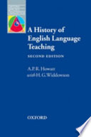 A history of english language teaching