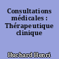 Consultations médicales : Thérapeutique clinique