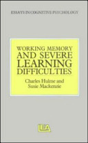 Working memory and severe learning difficulties