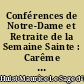Conférences de Notre-Dame et Retraite de la Semaine Sainte : Carême de 1896, la morale sociale