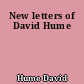 New letters of David Hume