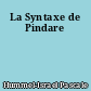 La Syntaxe de Pindare