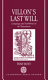 Villon's last will : Language and authority in the Testament