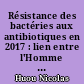 Résistance des bactéries aux antibiotiques en 2017 : lien entre l'Homme et l'animal ?