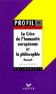 La crise de l'humanité européenne et la philosophie : 1935