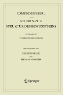 Studien zur Struktur des Bewusstseins : Teilband 4 : Textkritischer Anhang
