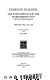 Zur Phänomenologie der Intersubjektivität : Texte aus dem Nachlass : Zweiter Teil : 1921-1928