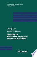 Stability of functional equations in several variables