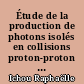 Étude de la production de photons isolés en collisions proton-proton avec le calorimètre EMCAL de l'expérience ALICE au LHC