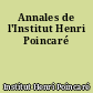 Annales de l'Institut Henri Poincaré