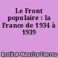 Le Front populaire : la France de 1934 à 1939