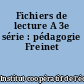 Fichiers de lecture A 3e série : pédagogie Freinet