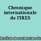 Chronique internationale de l'IRES