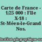 Carte de France - 1/25 000 : Flle X-18 : St-Méen-le-Grand Nos. 1-2