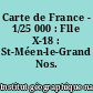 Carte de France - 1/25 000 : Flle X-18 : St-Méen-le-Grand Nos. 5-6