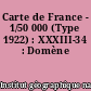 Carte de France - 1/50 000 (Type 1922) : XXXIII-34 : Domène