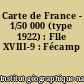 Carte de France - 1/50 000 (type 1922) : Flle XVIII-9 : Fécamp