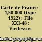 Carte de France - 1/50 000 (type 1922) : Flle XXI-48 : Vicdessos