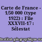 Carte de France - 1/50 000 (type 1922) : Flle XXXVII-17 : Sélestat
