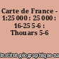 Carte de France - 1:25 000 : 25 000 : 16-25 5-6 : Thouars 5-6