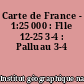 Carte de France - 1:25 000 : Flle 12-25 3-4 : Palluau 3-4