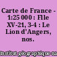 Carte de France - 1:25 000 : Flle XV-21, 3-4 : Le Lion d'Angers, nos. 3-4