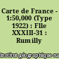 Carte de France - 1:50,000 (Type 1922) : Flle XXXIII-31 : Rumilly
