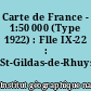 Carte de France - 1:50 000 (Type 1922) : Flle IX-22 : St-Gildas-de-Rhuys