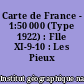 Carte de France - 1:50 000 (Type 1922) : Flle XI-9-10 : Les Pieux