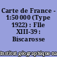 Carte de France - 1:50 000 (Type 1922) : Flle XIII-39 : Biscarosse