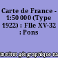 Carte de France - 1:50 000 (Type 1922) : Flle XV-32 : Pons