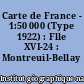 Carte de France - 1:50 000 (Type 1922) : Flle XVI-24 : Montreuil-Bellay