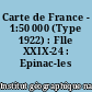 Carte de France - 1:50 000 (Type 1922) : Flle XXIX-24 : Epinac-les Mines