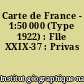 Carte de France - 1:50 000 (Type 1922) : Flle XXIX-37 : Privas