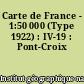 Carte de France - 1:50 000 (Type 1922) : IV-19 : Pont-Croix