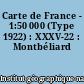 Carte de France - 1:50 000 (Type 1922) : XXXV-22 : Montbéliard