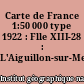 Carte de France 1:50 000 type 1922 : Flle XIII-28 : L'Aiguillon-sur-Mer