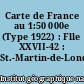 Carte de France au 1:50 000e (Type 1922) : Flle XXVII-42 : St.-Martin-de-Londres