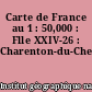 Carte de France au 1 : 50,000 : Flle XXIV-26 : Charenton-du-Cher