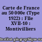 Carte de France au 50 000e (Type 1922) : Flle XVII-10 : Montivilliers