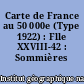 Carte de France au 50 000e (Type 1922) : Flle XXVIII-42 : Sommières