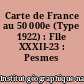 Carte de France au 50 000e (Type 1922) : Flle XXXII-23 : Pesmes