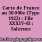 Carte de France au 50 000e (Type 1922) : Flle XXXIV-43 : Salernes