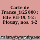 Carte de France_1/25 000 : Flle VII-19, 1-2 : Plouay, nos. 1-2