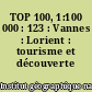 TOP 100, 1:100 000 : 123 : Vannes : Lorient : tourisme et découverte