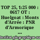 TOP 25, 1:25 000 : 0617 OT : Huelgoat : Monts d'Arrée : PNR d'Armorique : carte de randonnée